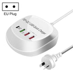 WLX-T3P ที่ชาร์จ USB อัจฉริยะชาร์จเร็วมัลติฟังก์ชัน PD + QC 4 in 1, WLX-T3P ปลั๊ก AU, WLX-T3P ปลั๊ก EU, WLX-T3P ปลั๊ก UK, WLX-T3P ปลั๊ก US