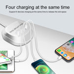 WLX-T3P ที่ชาร์จ USB อัจฉริยะชาร์จเร็วมัลติฟังก์ชัน PD + QC 4 in 1, WLX-T3P ปลั๊ก AU, WLX-T3P ปลั๊ก EU, WLX-T3P ปลั๊ก UK, WLX-T3P ปลั๊ก US