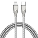 สายชาร์จเร็ว ADC-009 USB-C / Type-C เป็น 8 Pin อัลลอยสังกะสี ความยาวสาย 1 ม., USB-C / Type-C เป็น 8 Pin