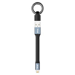 สายชาร์จข้อมูลพกพา IVON CA90 2.4A USB เป็น 8 พิน พร้อมแหวน ความยาว: 14.5 ซม.