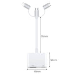 A18 Pro อะแดปเตอร์ 3 in 1 8 Pin + Type-C + Micro USB เป็น HDMI + 8 Pin Digital AV
