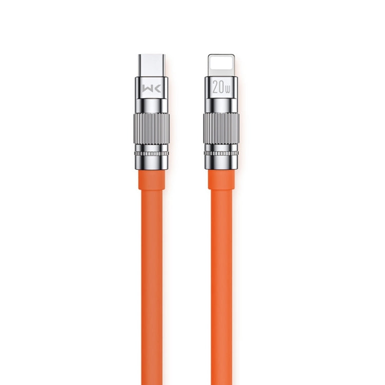สายชาร์จเร็ว WK WDC-187 Qjie Series 20W USB-C/Type-C เป็น 8 Pin ความยาว 1 ม., USB-C/Type-C เป็น 8 Pin