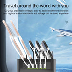 YFY-A54 สถานีชาร์จอัจฉริยะ 5 พอร์ต USB + Type-C 100W พร้อมแท่นวางโทรศัพท์และแท็บเล็ต, ปลั๊ก US, YFY-A54