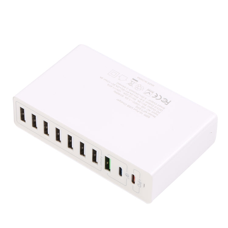 ที่ชาร์จเร็วอัจฉริยะ USB MFT-03Q 10 in 1 65W QC3.0, ปลั๊กยุโรป