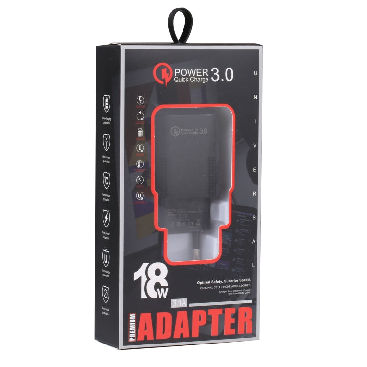 ที่ชาร์จเร็ว USB LZ-2117 18W QC3.0 3.1A, ปลั๊กยุโรป
