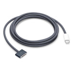 สายชาร์จข้อมูลถัก USB-C / Type-C เป็น Magsafe 3 ชาร์จเร็ว ความยาว 2 เมตร สีฟ้าและสีขาว