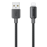 WEKOME WDC-03 สายข้อมูลถัก Tidal Energy Series 2.4A USB เป็น 8 Pin ความยาว 1 เมตร USB เป็น 8 Pin