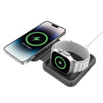 MOMAX UD30 Q.Mag Go 2 in 1 ที่ชาร์จไร้สายแม่เหล็กแบบพับได้ Magsafe