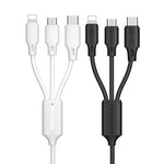 สายชาร์จข้อมูล WK WDC-103 3A 3 in 1 8 พิน + Micro USB + Type-C / USB-C Fullspeed Pro ความยาว: 1.15 ม.