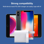 E087 ที่ชาร์จเดินทางชาร์จเร็ว 20W USB-C / Type-C + USB พอร์ต ปลั๊ก UK, ปลั๊ก UK