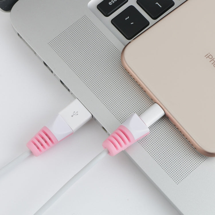 2 PCS Anti-break USB Charge Cable Winder Protective Case Protection Sleeve