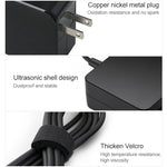 อะแดปเตอร์ชาร์จไฟแบบพกพา 45W USB-C / Type-C สำหรับแล็ปท็อป พร้อมสายชาร์จ Type-C ปลั๊ก US, ปลั๊ก US 45W / สีดำ