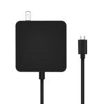 อะแดปเตอร์ชาร์จไฟแบบพกพา 65W USB-C / Type-C สำหรับแล็ปท็อป พร้อมสายชาร์จ Type-C ปลั๊ก US, ปลั๊ก US 65W / สีดำ