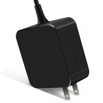 อะแดปเตอร์ชาร์จไฟแบบพกพา 65W USB-C / Type-C สำหรับแล็ปท็อป พร้อมสายชาร์จ Type-C ปลั๊ก US, ปลั๊ก US 65W / สีดำ