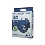 ชุดสายชาร์จเร็ว 60W REMAX RC-190 Wanbo Series พร้อมกล่องเก็บอเนกประสงค์