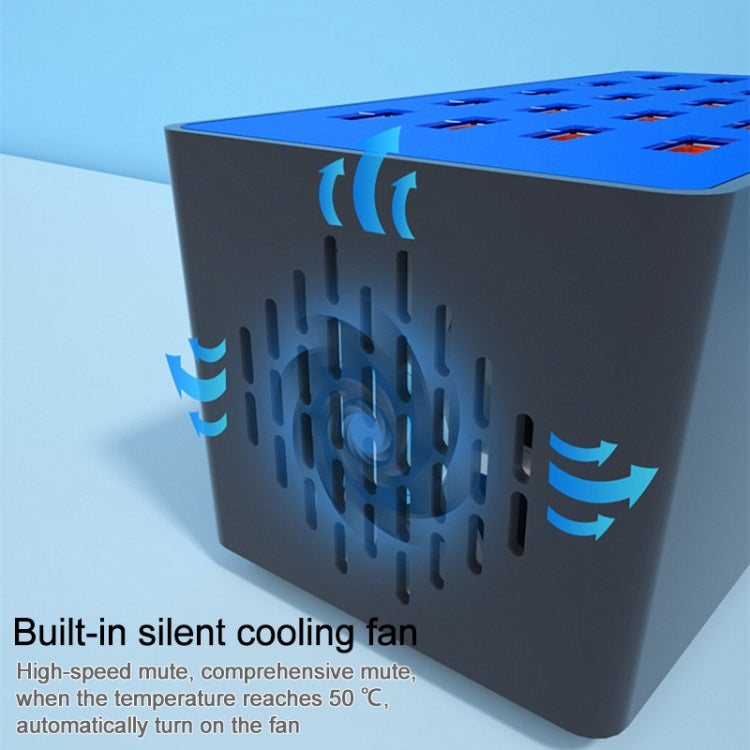 แท่นชาร์จ USB อัจฉริยะมัลติฟังก์ชัน 20 In 1 100W, A5+