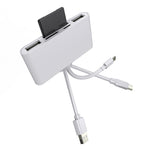 อะแดปเตอร์อ่านการ์ดกล้องมัลติฟังก์ชัน 5 in 1 8 Pin + Type-C / USB-C + USB + การ์ด TF + การ์ด SD, 5 in 1