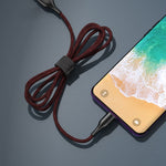 REMAX RC-158m สายข้อมูลถักโพลีเอสเตอร์สองสี พร้อมแม่เหล็กดูด 3A USB ถึง Micro USB สำหรับชาร์จและถ่ายโอนข้อมูล ความยาวสาย: 1 เมตร, Micro USB