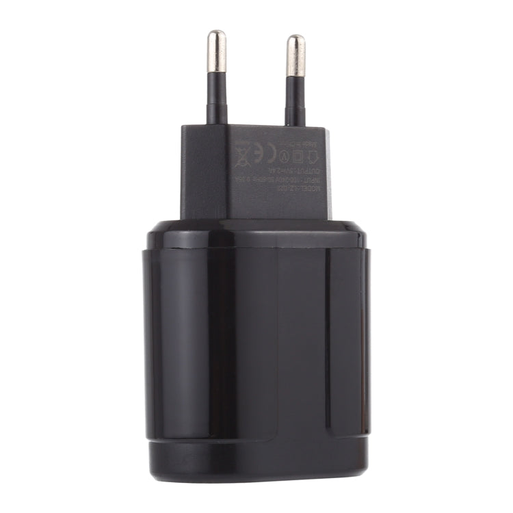 LZ-022 ที่ชาร์จเดินทาง 5V 2.4A 2 พอร์ต USB ปลั๊ก EU