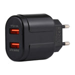 LZ-022 ที่ชาร์จเดินทาง 5V 2.4A 2 พอร์ต USB ปลั๊ก EU