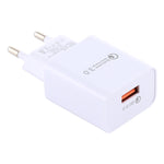 LZ-706 ที่ชาร์จเดินทาง QC3.0 พอร์ต USB เดี่ยว ปลั๊ก EU