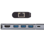 อะแดปเตอร์แท่นเชื่อมต่อมัลติฟังก์ชัน 6 in 1 USB 2.0 x 3 + HDMI + RJ45 + พอร์ตชาร์จ 8 Pin หญิงเป็น 8 Pin ชาย รุ่น 79591