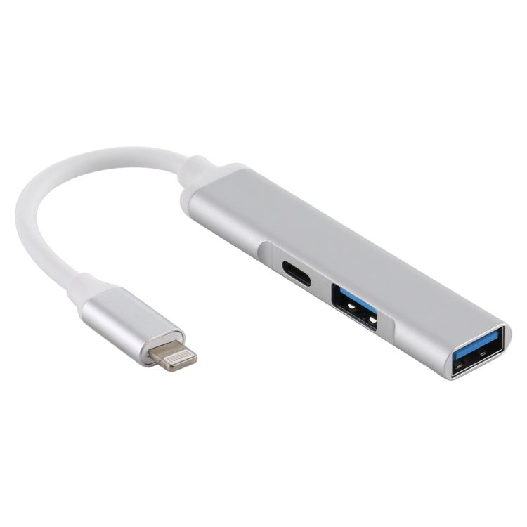 อะแดปเตอร์อ่านกล้อง 3 in 1 8 Pin ชายเป็น 2 x USB 3.0 + 8 Pin หญิง รุ่น S-206