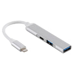 อะแดปเตอร์อ่านกล้อง 3 in 1 8 Pin ชายเป็น 2 x USB 3.0 + 8 Pin หญิง รุ่น S-206