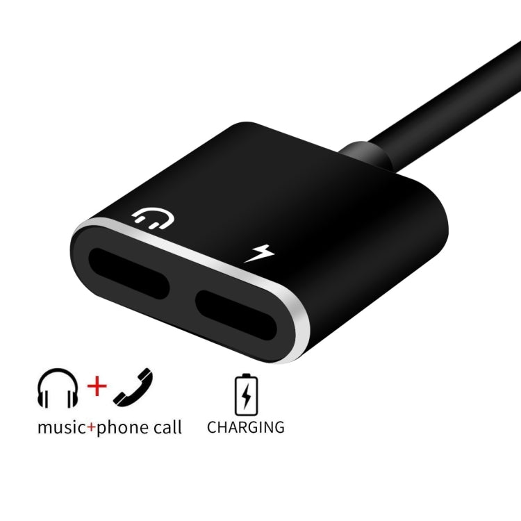 สายอะแดปเตอร์ชาร์จและเสียง ENKAY Hat-prince HC-15 8 Pin + แจ็ค 3.5 มม. เป็น 8 Pin รองรับ iOS 15.0 ขึ้นไป