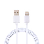 สายชาร์จพลาสติกฉีด USB ชาย 2A เป็น 8 Pin ชาย ความยาว: 1.5m, 8 Pin
