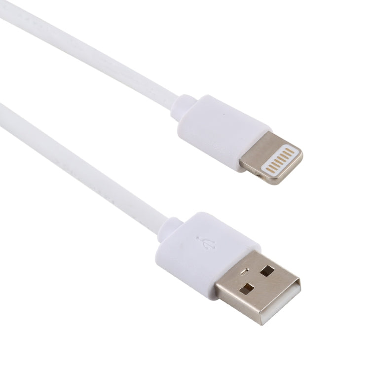 สายชาร์จพลาสติกฉีด USB ชาย 2A เป็น 8 Pin ชาย ความยาว: 1.5m, 8 Pin