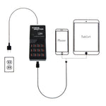 W-858 แท่นชาร์จ USB 12 พอร์ต 12A ชาร์จเร็ว ตั้งโต๊ะ สมาร์ทชาร์จเจอร์ AC100-240V ปลั๊ก AU ปลั๊ก AU
