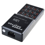 W-858 แท่นชาร์จ USB 12 พอร์ต 12A ชาร์จเร็ว ตั้งโต๊ะ สมาร์ทชาร์จเจอร์ AC100-240V ปลั๊ก US ปลั๊ก US