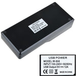 W-858 แท่นชาร์จ USB 12 พอร์ต 12A ชาร์จเร็ว ตั้งโต๊ะ สมาร์ทชาร์จเจอร์ AC100-240V ปลั๊ก US ปลั๊ก US