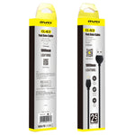 สายชาร์จและส่งข้อมูลอลูมิเนียมอัลลอย awei CL-63 2.5A 8 พิน ความยาว 1 เมตร