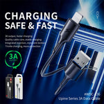 สายชาร์จข้อมูล WK WDC-136 USB เป็น 8 พิน 3A ชาร์จเร็ว USB เป็น 8 พิน (สีดำ), USB เป็น 8 พิน (สีขาว)