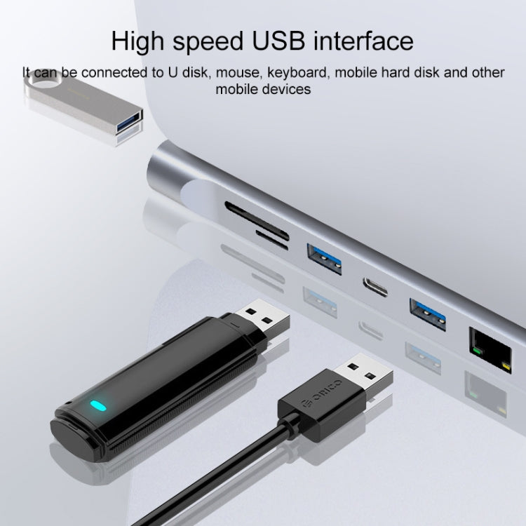 อะแดปเตอร์ HUB 11-in-1 RJ45 + 87W PD + SD/TF + USB 3 พอร์ต + HDMI + VGA + AUX 3.5 มม. เป็น Type-C