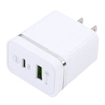 ที่ชาร์จเร็ว USB 20W PD + QC3.0 รุ่น 46-A2C2, ปลั๊กสหรัฐอเมริกา