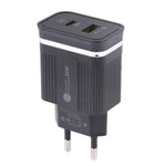 46-A2C2 ที่ชาร์จเร็วมัลติฟังก์ชัน 20W PD + QC3.0 USB ปลั๊ก EU, ปลั๊ก EU