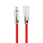 สายชาร์จและซิงค์ข้อมูล AWEI CL-95 USB เป็น 8 Pin แบบพกพา ชาร์จเร็ว TPE + อลูมิเนียมอัลลอยด์ 2A ความยาว 1 เมตร