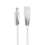 สายชาร์จและซิงค์ข้อมูล AWEI CL-95 USB เป็น 8 Pin แบบพกพา ชาร์จเร็ว TPE + อลูมิเนียมอัลลอยด์ 2A ความยาว 1 เมตร
