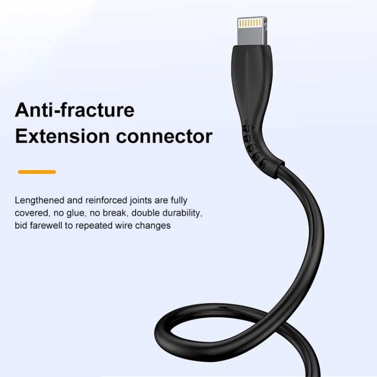 สายชาร์จ USB เป็น 8 พิน awei CL-115L 1 เมตร 2.4A