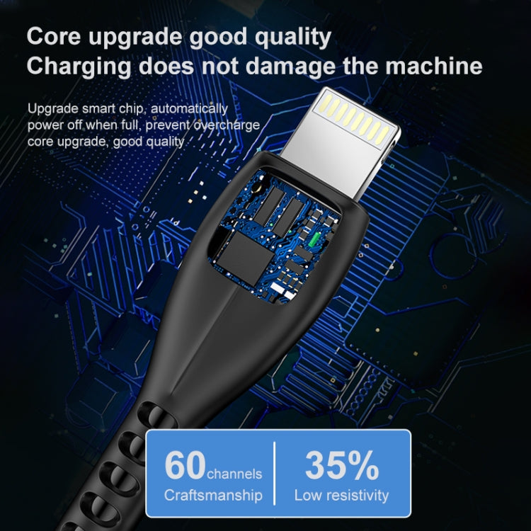 สายชาร์จ USB เป็น 8 พิน awei CL-115L 1 เมตร 2.4A