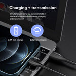 สายชาร์จ USB เป็น 8 พิน awei CL-115L 1 เมตร 2.4A