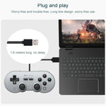 8Bitdo SN30 PRO จอยสติ๊กเกมแบบมีสาย USB สำหรับ Swith / Steam / PC, SN30 PRO แบบมีสาย(สีเทา)