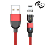 สายข้อมูลแม่เหล็กหมุนได้ 540 องศา USB เป็น 8 Pin ความยาว 2 เมตร 3A Output