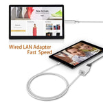 สายอะแดปเตอร์ QTS-LAN8152B 1 เมตร 8 พิน เป็น RJ45 อีเธอร์เน็ต LAN