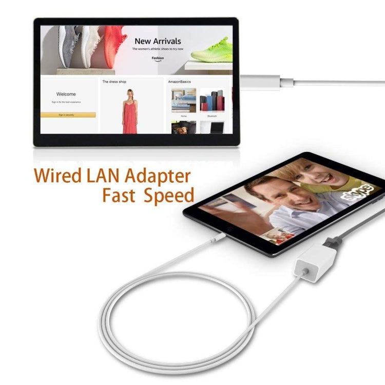 สายอะแดปเตอร์ QTS-LAN8152B 1 เมตร 8 พิน เป็น RJ45 อีเธอร์เน็ต LAN