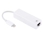 สายอะแดปเตอร์ NK107A1 8 พิน เป็น RJ45 อีเธอร์เน็ต LAN สำหรับ iPhone / iPad ความยาวรวม: 16 ซม.