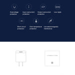 อะแดปเตอร์ชาร์จผนัง Xiaomi แท้ 18W พอร์ต USB เดี่ยว ชาร์จเร็ว ปลั๊ก US, 18W